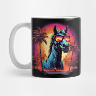 Retro Wave Appaloosa Horse Mug